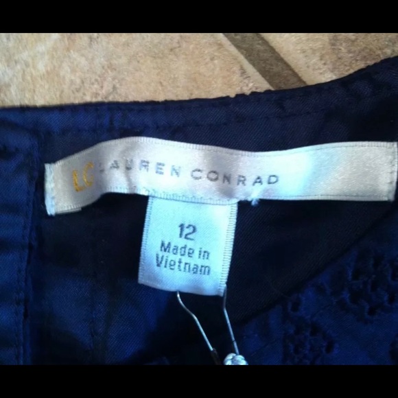 NWT Lauren Conrad Fit and Flare Eyelet Dress 12 - Picture 3 of 3